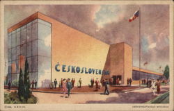 Czechoslovakian Building Postcard