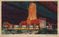 General Motors Building 1933 Chicago World Fair Postcard Postcard Postcard