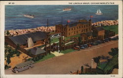 The Lincoln Group 1933 Chicago World Fair Postcard Postcard Postcard