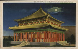 Golden Temple of Jehol by Night Postcard