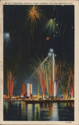 Fireworks Display over Lagoon Postcard