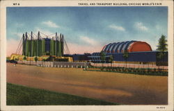 Travel and Transport Building - Chicago World's Fair Illinois 1933 Chicago World Fair Postcard Postcard Postcard