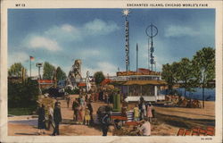 "Enchanted Island," A Playground For Children - Chicago World's Fair Illinois 1933 Chicago World Fair Postcard Postcard Postcard