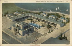 Court of States Building 1933 Chicago World Fair Postcard Postcard Postcard