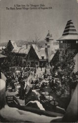 View from the Toboggan Slide, Black Forest Village 1933 Chicago World Fair Postcard Postcard Postcard