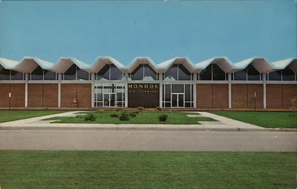 New Monroe Airport Louisiana Postcard   Card00541 Fr 