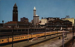 Seattle Railroad Depots Washington Postcard Postcard Postcard