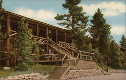 Grand Lake Lodge, Overlooking Grand Lake at Western Entrance Colorado Postcard Postcard Postcard