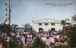 Chicago & Eastern Illinois RR Exhibit, Chicago Railroad Fair Postcard