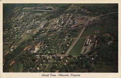 Aerial View of Town Altavista, VA Postcard Postcard Postcard