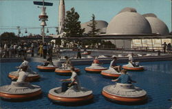 Flying Saucers Disney Postcard Postcard Postcard