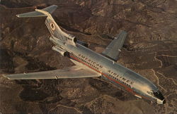 American Airlines 727 Astrojet Postcard