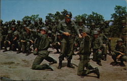 A Specialist Instructs Basic Trainees in Hand Grenade Training Fort Bragg, NC Postcard Postcard Postcard