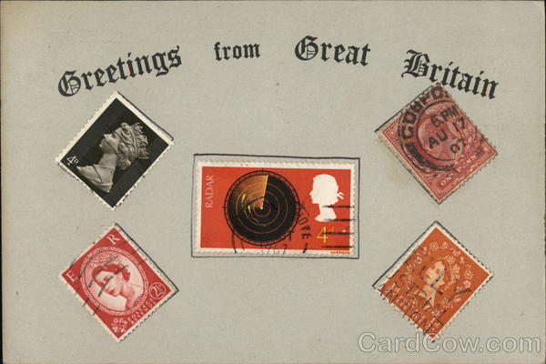 British Stamps Great Britain Stamp Postcards