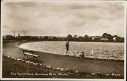 The Yacht Pond, Barshaw Park Postcard