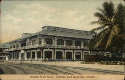 United Fruit Co's Offices and Quartiers, Limon. Costa Rica Central America Postcard Postcard