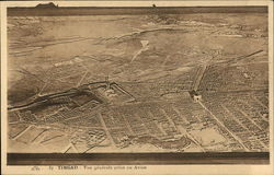 Aerial View of Roman Town Timgad Batna, Algeria Africa Postcard Postcard