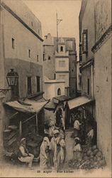 Rue Kleber Algiers, Algeria Africa Postcard Postcard