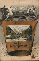 Gruesse aus den Berner Oberland (Greetings from the Bernese Oberland) Postcard