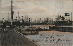 View of Docks Methil, Scotland Postcard Postcard