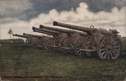 Heavy Guns in Reserve at Verdun World War I Postcard Postcard