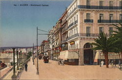 Boulevard Carnot Algiers, Algeria Africa Postcard Postcard