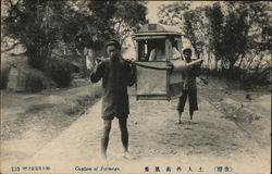 Custom of Formosa : Sedan Chair Postcard