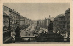 Wenceslas Square Postcard