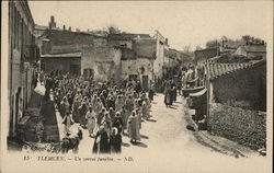 Funeral Procession Postcard