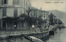 Lakeside Walk Tremezzo, Italy Postcard Postcard