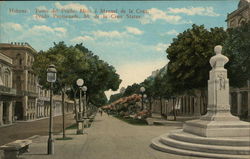 Paseo del Prado, Monumento a Manuel de la Cruz Havana, Cuba Postcard Postcard