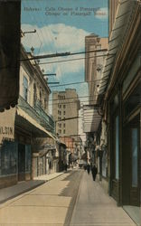 Obispo or Pimargall Street Postcard