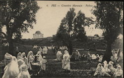 Moroccan Cemetery Fez, Morocco Africa Postcard Postcard