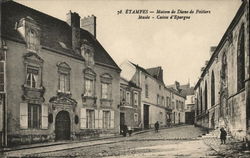 Maison de Diane de Poitiers, Musee - Caisse d'Epargne Etampes, France Postcard Postcard