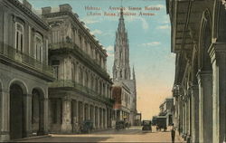 Avenida Simon Bolivar Postcard