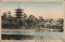 Pond of Sarusawa at Nara Japan Postcard Postcard