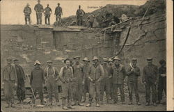 Men at Surface Mine Bell Island, NL Canada Newfoundland and Labrador Postcard Postcard