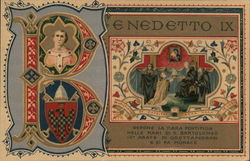 Enedetto IX Religious Postcard Postcard