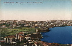 Beyrouth - View from the electricity plant Postcard