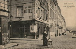 Ile Saint-Louis, Quai de Bethune Paris, France Postcard Postcard