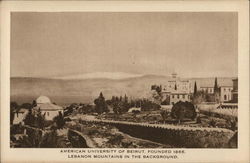 American University of Beirut Syria Middle East Postcard Postcard