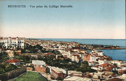 BEYROUTH, Vue Prise du College Maronite Postcard