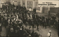 75th Elephant Jubilee, 7 February 1932, Niederrossia Postcard