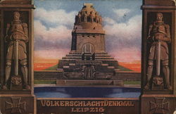 Monument to the Battle of the Nations Leipzig, Germany Postcard Postcard