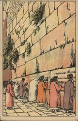 At the Wailing Wall Postcard