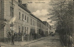 Promenaden-Strasse Apolda, Germany Postcard Postcard