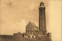 Gruss von Oie. Leuchtum Postcard