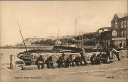 View of Town From the Pier Howth, Ireland Postcard Postcard