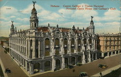 National Opera House and Gallego's Club Havana, Cuba Postcard Postcard