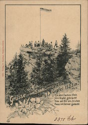 Grüsse vom Sonnwendstein Gipfel Austria Postcard Postcard